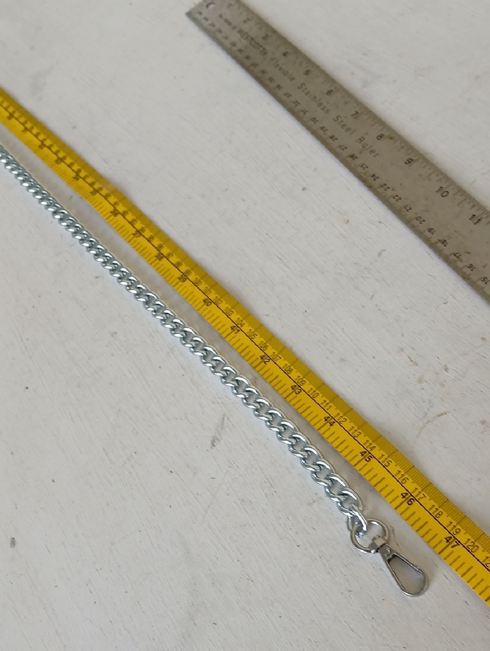 Silver Chain Strap Replacement Crossbody Bag Strap - Picture 4 of 5